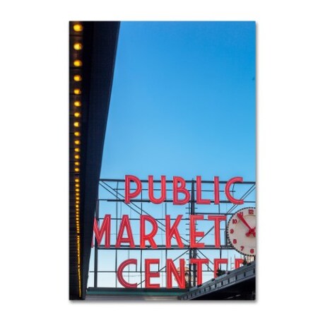 Yale Gurney 'Public Market Center' Canvas Art,16x24